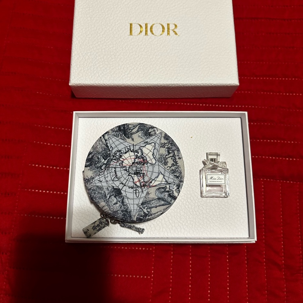 Dior round Jewelry Pouch and miss dior mini.